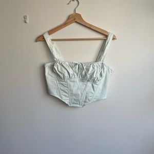 Baby blue cotton candy LA / tobi crop top